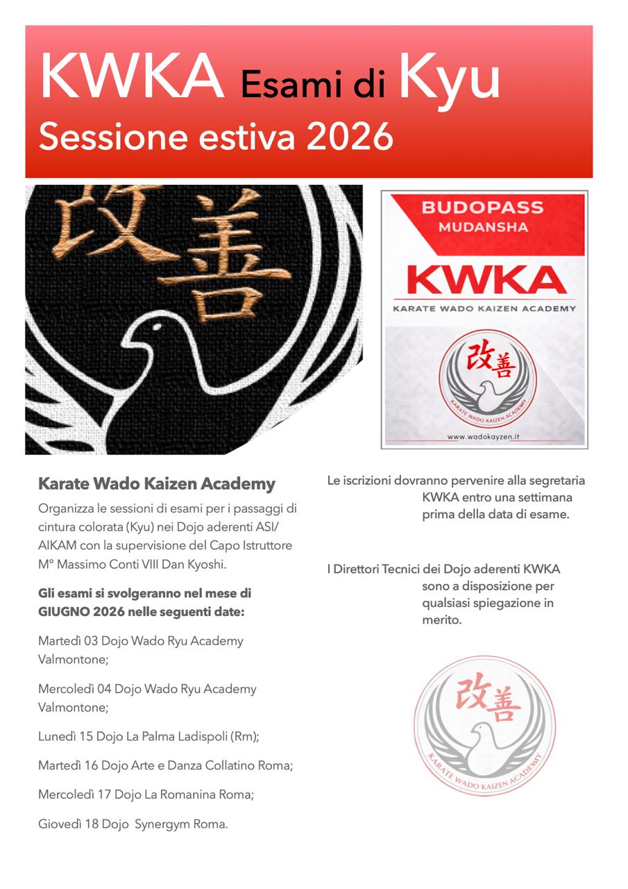 Prossimi esami di kyu